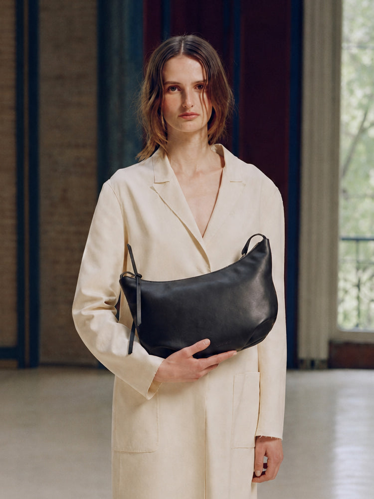 Sac bandoulière pour femme ANTE ISLA Marlene Crescent, sac à bandoulière minimaliste de grande capacité, idéal pour les cadeaux d'anniversaire