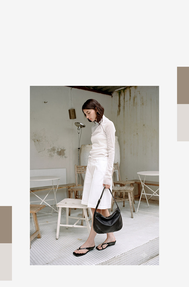 Sac bandoulière pour femme ANTE ISLA Marlene Crescent, sac à bandoulière minimaliste de grande capacité, idéal pour les cadeaux d'anniversaire