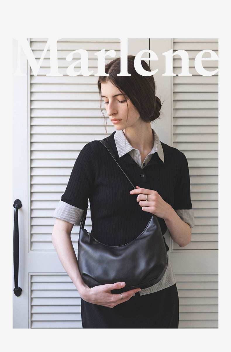 Sac bandoulière pour femme ANTE ISLA Marlene Crescent, sac à bandoulière minimaliste de grande capacité, idéal pour les cadeaux d'anniversaire