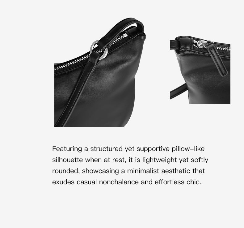 Sac bandoulière pour femme ANTE ISLA Marlene Crescent, sac à bandoulière minimaliste de grande capacité, idéal pour les cadeaux d'anniversaire